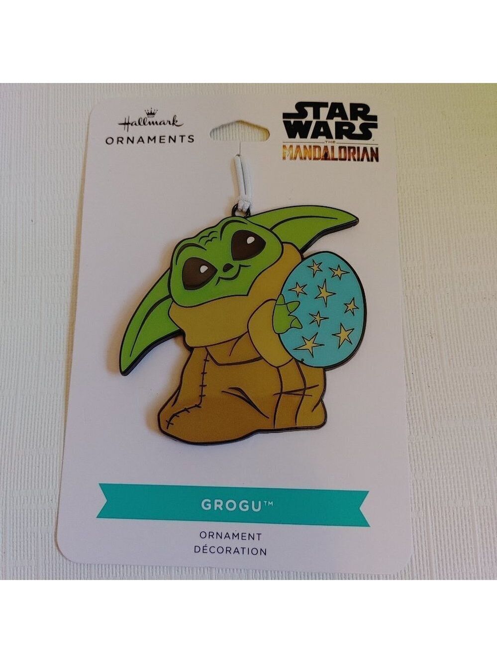 CUTE Star Wars GROGU the Mandalorian Tree Ornament Hallmark Disney BNWT